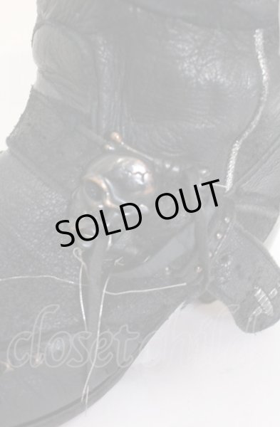 画像6: Hiromu Takahara / スカルバックルベルテッドブーツ 42（約27.5） ブラック O-25-05-31-119-Hi-sho-YM-ZT-S003 (6)