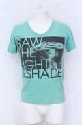 en / 15TH SAW THE LIGHT ＆ SHADE 清春 Tシャツ  グリーン O-25-05-31-027-EN-ts-YM-ZT334