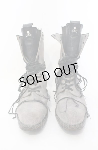 画像2: Hiromu Takahara / レイヤードレースアップブーツ 42（約27.5） グレージュ系 O-25-05-31-122-Hi-sho-YM-ZT-S002 (2)