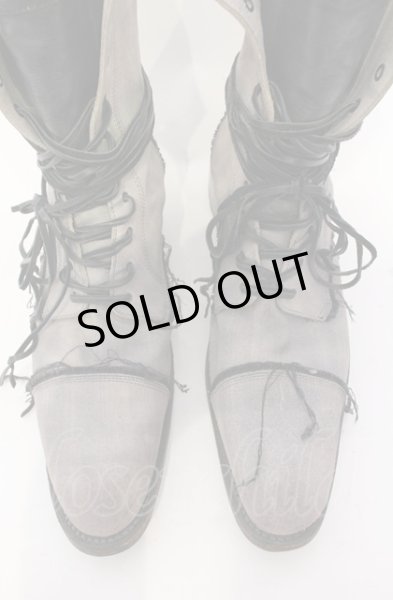 画像3: Hiromu Takahara / レイヤードレースアップブーツ 42（約27.5） グレージュ系 O-25-05-31-122-Hi-sho-YM-ZT-S002 (3)