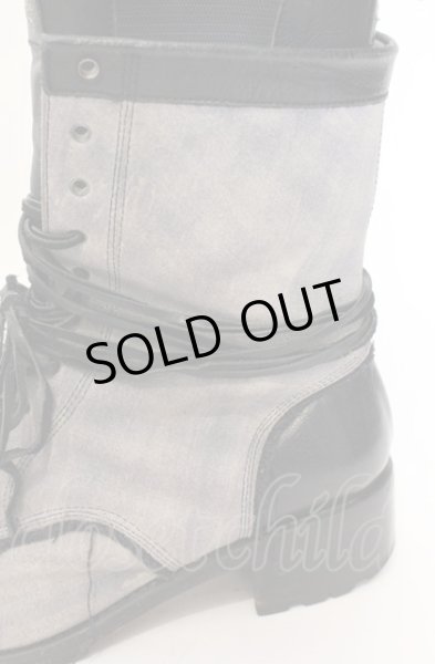 画像5: Hiromu Takahara / レイヤードレースアップブーツ 42（約27.5） グレージュ系 O-25-05-31-122-Hi-sho-YM-ZT-S002 (5)