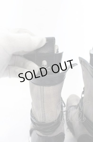 画像7: Hiromu Takahara / レイヤードレースアップブーツ 42（約27.5） グレージュ系 O-25-05-31-122-Hi-sho-YM-ZT-S002 (7)