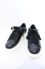 NIL DUE / NIL UN TOKYO / MONO LEATHER SNEAKER スニーカー L（26-26.5） ブラック O-25-05-31-123-NI-sho-YM-OS