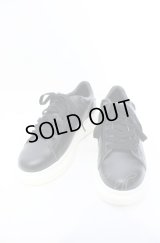 NIL DUE / NIL UN TOKYO / MONO LEATHER SNEAKER スニーカー L（26-26.5） ブラック O-25-05-31-123-NI-sho-YM-OS