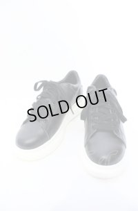 NIL DUE / NIL UN TOKYO / MONO LEATHER SNEAKER スニーカー L（26-26.5） ブラック O-25-05-31-123-NI-sho-YM-OS