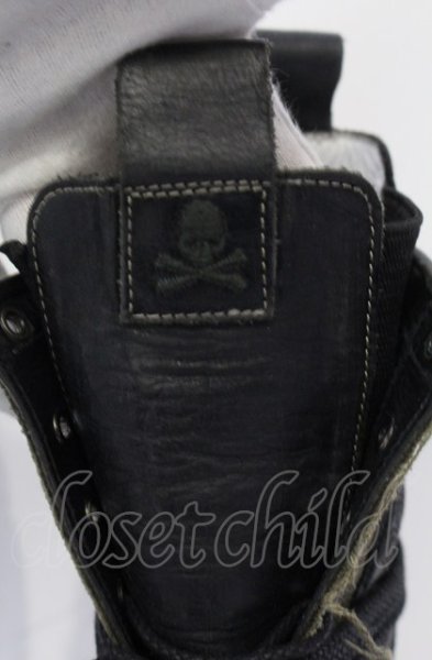 画像3: Hiromu Takahara / ワッペンレイヤードブーツ 42（約27cm） カーキｘブラック O-25-05-31-124-Hi-sho-YM-ZT-S006 (3)