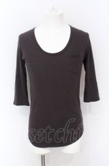 Moonage Devilment / コットンポケット Tシャツ 44 ブラウン O-25-05-31-036-Mo-ts-YM-OS