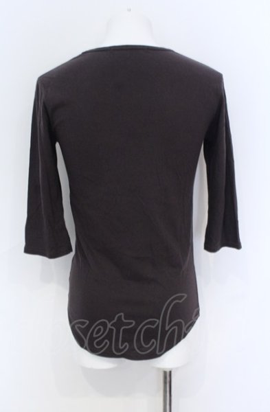 画像2: Moonage Devilment / コットンポケット Tシャツ 44 ブラウン O-25-05-31-036-Mo-ts-YM-ZT334 (2)