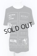 Moonage Devilment / THE BLACK EYES OF DREAMLESS DEATHMASK Tシャツ M ブラック O-25-05-31-037-Mo-ts-YM-ZT334