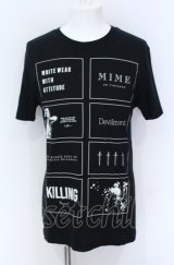 Moonage Devilment / THE BLACK EYES OF DREAMLESS DEATHMASK Tシャツ M ブラック O-25-05-31-037-Mo-ts-YM-OS