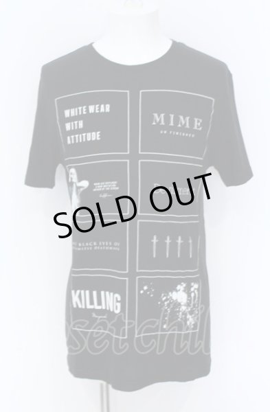 画像1: Moonage Devilment / THE BLACK EYES OF DREAMLESS DEATHMASK Tシャツ M ブラック O-25-05-31-037-Mo-ts-YM-ZT334 (1)
