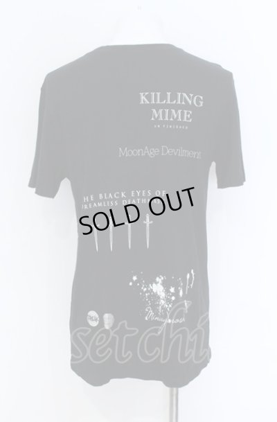 画像2: Moonage Devilment / THE BLACK EYES OF DREAMLESS DEATHMASK Tシャツ M ブラック O-25-05-31-037-Mo-ts-YM-ZT334