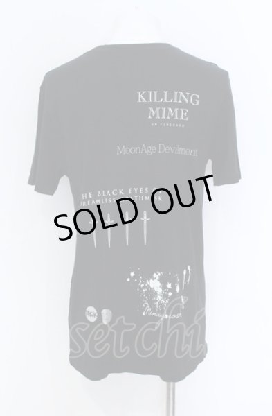 画像2: Moonage Devilment / THE BLACK EYES OF DREAMLESS DEATHMASK Tシャツ M ブラック O-25-05-31-037-Mo-ts-YM-ZT334 (2)