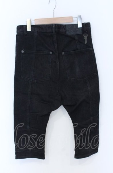 画像2: Moonage Devilment / クロップドデニムパンツ 01 ブラック O-25-05-31-042-Mo-pa-YM-ZT340 (2)