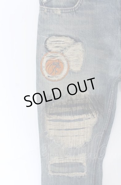 画像2: PARANOID / リペアパッチデニムパンツ 27 インディゴ O-25-05-31-043-PA-pa-YM-ZT343 (2)