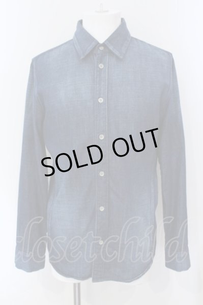 画像1: FUGA / クインクルウォッシュデニムシャツ 46 インディゴ O-25-06-03-004-FU-sh-YM-ZT332 (1)