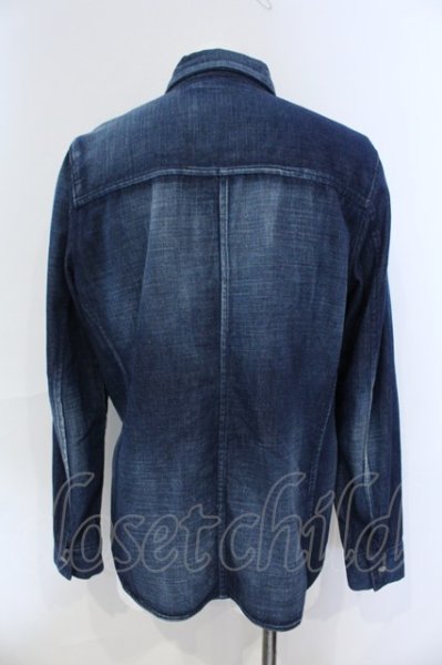 画像2: FUGA / クインクルウォッシュデニムシャツ 46 インディゴ O-25-06-03-004-FU-sh-YM-ZT332 (2)