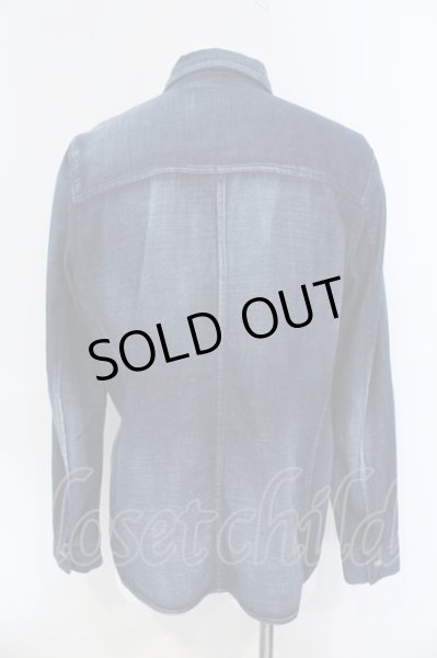 画像2: FUGA / クインクルウォッシュデニムシャツ 46 インディゴ O-25-06-03-004-FU-sh-YM-ZT332 (2)