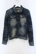 CIVARIZE / ヴィンテージブリーチデニムトラッカージャケット Gジャン 46 インディゴ O-25-06-03-007-CI-ja-YM-ZT-M125