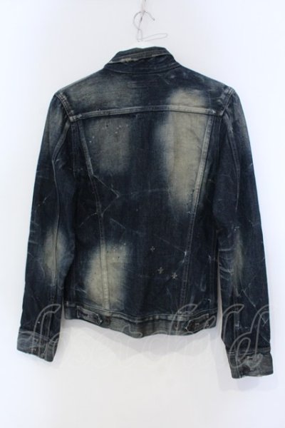 画像2: CIVARIZE / ヴィンテージブリーチデニムトラッカージャケット Gジャン 46 インディゴ O-25-06-03-007-CI-ja-YM-OS