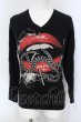 画像1: CIVARIZE / Rattleリッププリントカットソー 44 ブラック O-25-06-03-010-CI-to-YM-OS (1)