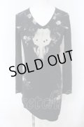 CIVARIZE / Antler スカルプリントカットソー 44 ブラック O-25-06-03-011-CI-to-YM-OS