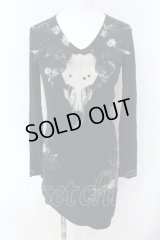 CIVARIZE / Antler スカルプリントカットソー 44 ブラック O-25-06-03-011-CI-to-YM-OS