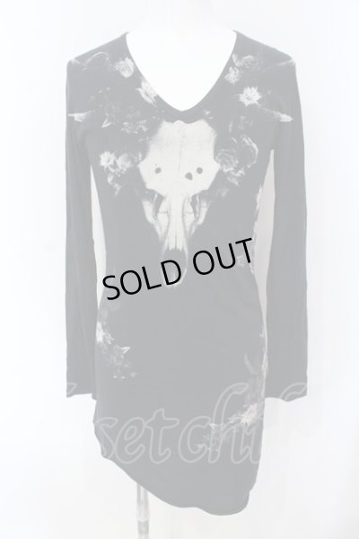 画像1: CIVARIZE / Antler スカルプリントカットソー 44 ブラック O-25-06-03-011-CI-to-YM-OS