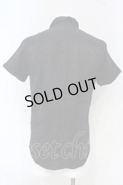 画像2: FUGA / レオパード半袖シャツ 46 ブラック O-25-06-03-012-FU-sh-YM-OS (2)