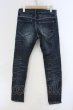 画像2: BUFFALO BOBS / HOUSTON-KARAKORUM（ヒューストン カラコルム）タイトストレッチデニムパンツ 1 ネイビー（インディゴ） O-25-06-03-018-BU-pa-YM-ZT332 (2)