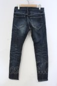 画像2: BUFFALO BOBS / HOUSTON-KARAKORUM（ヒューストン カラコルム）タイトストレッチデニムパンツ 1 ネイビー（インディゴ） O-25-06-03-018-BU-pa-YM-OS (2)