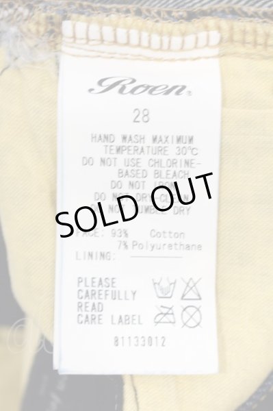 画像4: Roen / スーパーストレッチデニムパンツ 28 ネイビー O-25-06-03-019-Ro-pa-YM-ZT332 (4)