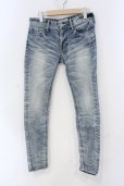 画像1: VANQUISH / ソリッドウォッシュクロップドストレッチスキニーデニムパンツ 28 ライトインディゴ O-25-06-03-021-VA-pa-YM-OS (1)