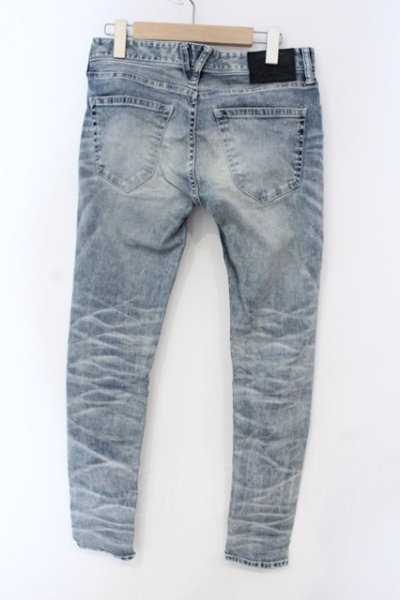 画像2: VANQUISH / ソリッドウォッシュクロップドストレッチスキニーデニムパンツ 28 ライトインディゴ O-25-06-03-021-VA-pa-YM-OS