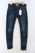 画像1: VANQUISH / ペインティングパワーストレッチスキニーデニムパンツ 28 ダークインディゴ O-25-06-03-022-VA-pa-YM-OS (1)