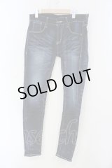 Black by VANQUISH / スーパーストレッチスキニーデニムパンツ 32 インディゴ O-25-06-03-023-Bl-pa-YM-ZT331