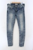 画像1: VANQUISH / ホワールパワーストレッチニードルスキニーデニムパンツ 30 ライトインディゴ O-25-06-03-025-VA-pa-YM-OS (1)