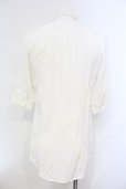 画像3: CIVARIZE / Cunningレース切り替えロングシャツ 44 ホワイト O-25-06-03-003-CI-sh-YM-OS (3)