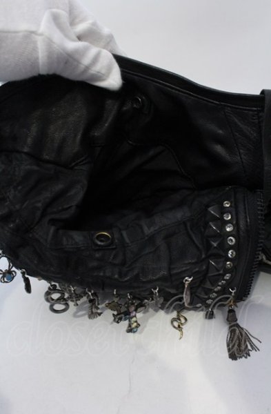 画像12: KMRii / ｘ gunda CUSTOM ORDER SHOLLDER　バッグ  ブラック O-25-06-22-022-KM-ba-YM-ZT286 (12)