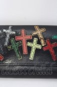画像3: gunda / CROSS WALET 長財布  ブラックｘマルチ O-25-06-22-023-gu-0-YM-OS