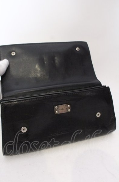 画像8: gunda / CROSS WALET 長財布  ブラックｘマルチ O-25-06-22-023-gu-0-YM-OS (8)