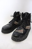 画像1: 14th Addiction / PATCH BOOTS　ブーツ 41（約27.5cm） ブラック O-25-06-22-024-14-sho-YM-OS (1)