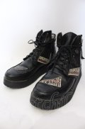 14th Addiction / PATCH BOOTS　ブーツ 41（約27.5cm） ブラック O-25-06-22-024-14-sho-YM-OS