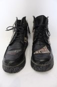 画像2: 14th Addiction / PATCH BOOTS　ブーツ 41（約27.5cm） ブラック O-25-06-22-024-14-sho-YM-OS (2)