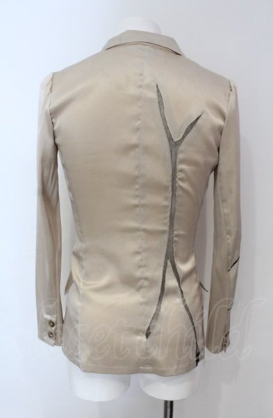 画像2: SHARE SPIRIT / スラッシュテーラードジャケット 36（レディース） シャンパンゴールド O-25-06-22-003-SH-ja-YM-OS (2)