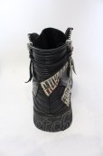 画像5: 14th Addiction / PATCH BOOTS　ブーツ 41（約27.5cm） ブラック O-25-06-22-024-14-sho-YM-OS