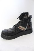 画像6: 14th Addiction / PATCH BOOTS　ブーツ 41（約27.5cm） ブラック O-25-06-22-024-14-sho-YM-OS