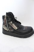 画像7: 14th Addiction / PATCH BOOTS　ブーツ 41（約27.5cm） ブラック O-25-06-22-024-14-sho-YM-OS