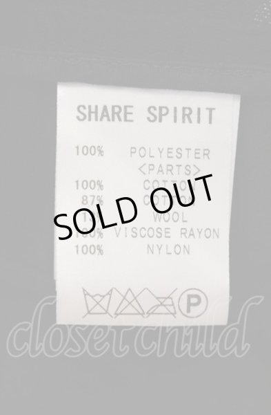 画像3: SHARE SPIRIT / 異素材切り替えテーラードジャケット 36（レディース） ブラック O-25-06-22-004-SH-ja-YM-OS (3)