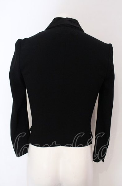 画像2: SHARE SPIRIT / アシメラペルショートテーラードジャケット 36（レディース） ブラック O-25-06-22-005-SH-ja-YM-OS (2)